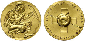 Switzerland Luzern, Gold Medal 1979, Au mm 33 g 32,00 q.FDC