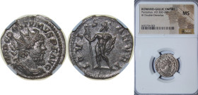 Rome Gallic Empire ND (268) BL Antoninianus - Postumus (IOVI STATORI) Billon Treverorum Mint 4.45g NGC AU RIC V.1 309 RSC 159 RCV III 10954