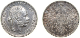 Austria Austro-Hungarian Empire 1880 1 Florin - Franz Joseph I Silver (.900) Vienna Mint (6504624) 12.34g AU KM 2222 Schön 149