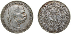 Austria Austro-Hungarian Empire 1900 5 Corona - Franz Joseph I Silver (.900) Vienna Mint (8961416) 24g VF KM 2807 Schön 8