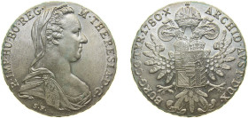 Austria Archduchy of Austria Empire 1780 1 Thaler - Maria Theresia (Modern Restrike) Silver (.833) 28.067g UNC KM T1 Y 55 G 2