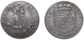 Austria County of Tyrol Holy Roman Empire ND (1577-1595) 1 Thaler - Ferdinand II of Tyrol Silver Hall, Tyrol Mint 28.6g XF Dav ECT 8095