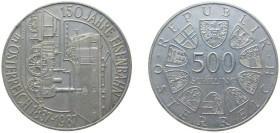 Austria Second Republic 1987 500 Schilling (Austrian Railroad) Silver (.925) Vienna Mint (152000) 24g BU KM 2981