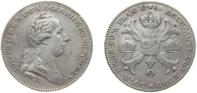 Belgium Austrian Netherlands Possession 1783 1 Kronenthaler - Joseph II (Type 1) Silver (.873) Brussels Mint (172394) 29.44g XF KM 32 Dav ECT 1284