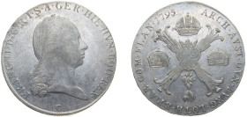 Belgium Austrian Netherlands Possession 1795 C 1 Kronenthaler - Franz II (Type II) Silver (.873) Prague Mint 29.3g XF KM 62.1 KM 62.2 KM 239 KM 246 N&...