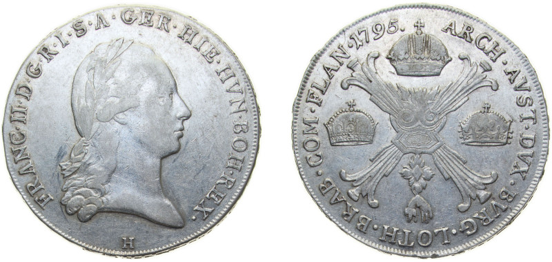 Belgium Austrian Netherlands Possession 1795 H 1 Kronenthaler - Franz II (Type I...