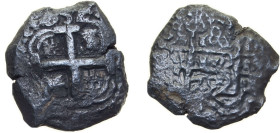 Bolivia Spanish colony 1752 P q 8 Reales - Fernando VI Silver (.917) Potosi Mint 19.5g VF Seawater Corrossion KM 40