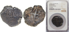 Bolivia Spanish colony 1753 P C 8 Reales - Fernando VI Silver (.917) Potosi Mint 24.3g NGC XF Sea Salvaged KM 40
