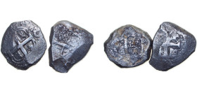 Bolivia Spanish colony 17-18th Century 8 Reales (2 LOTS) Weight 24.9g/25.0g Silver Potosi Mint VF