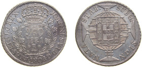 Brazil Portuguese colony 1821 R 960 Réis - João VI Silver (.896) Rio de Janeiro Mint (838085) 26.8g AU KM 326