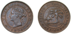 Canada Prince Edward Island British colony 1871 1 Cent - Victoria Bronze (.95 copper, .04 tin, .01 zinc) Heaton and Sons / The Mint Birmingham Limited...