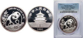 China People's Republic of China 1990 10 Yuan (Panda) Silver (.999) (200000) 31.1g PCGS PR 69 KM 276 Y 237