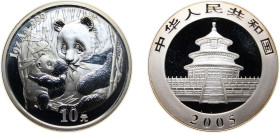 China People's Republic of China 2005 10 Yuan (Panda) Silver (.999) 31.1g BU KM 1589