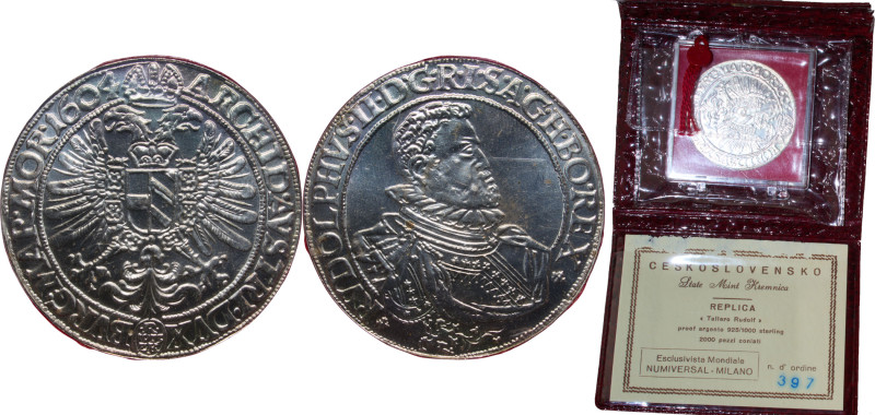 Czechoslovakia Socialist Republic ND (1973) Medal (1 Thaler Rudolph II 1604 mode...