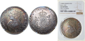 France 1789 M 1 Écu - Louis XVI Silver (.917) Toulouse Mint (1200000) 29.488g NGC AU Cleaned Dy royales 1708 GadR 356 KM 564 Ciani 2187