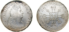 France Kingdom 170? Ecu with 8 Ls - Louis XIV (2nd type) Silver (.917) 27.00g UNC Dy royales 1551 KM 360 Gad 224 Ciani 1924