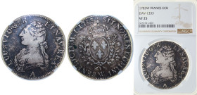 France Kingdom 1783 W 1 Écu - Louis XVI Silver (.917) Lille Mint (114000) 29.488g NGC VF 25 Dy royales 1708 GadR 356 KM 564 Ciani 2187