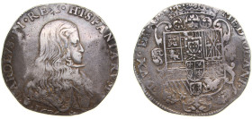 Italy Duchy of Milan Italian states 1676 1 Filippo - Carlos II Silver Milan Mint 27.7g VF KM 92 Dav ECT 4005-4007 MIR 387/1 N&V 405