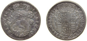 Italy Kingdom of Naples Italian states 1687 AG-A 1 Tari - Carlo II Silver 5.6g VF KM 104 MIR 298 CNI XX 266