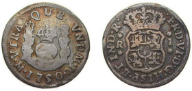 Mexico Spanish colony 1750 Mo M 1 Real - Fernando VI Silver (.917) Mexico City Mint 3.1g VF KM 76