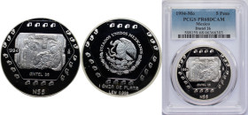 Mexico United Mexican States 1994 Mo 5 Nuevos Pesos (Dintel 26 - 1 oz Silver Bullion) Silver (.999) Mexico City Mint (2600) 31.104g PCGS PR 68 KM 578