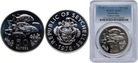Seychelles Republic 1978 50 Rupees (Conservation) Silver (.925) Royal Mint (4281) 28.28g PCGS PR 67 KM 39 Schön 39a