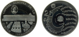 Spain Kingdom 1992 M 25 ECU (Royal Palace) Silver (.925) Madrid Mint (11316) 168.75g PF X M37