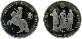 Spain Kingdom 1995 M 10 000 Pesetas (The Count-Duke of Olivares) Silver (.925) Madrid Mint (5368) 168.75g PF KM 957