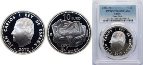 Spain Kingdom 2012 M 10 Euro - Juan Carlos I (Juan Gris) Silver (.925) Madrid Mint (10000) 27g PCGS PR69 Top Pop KM 1255