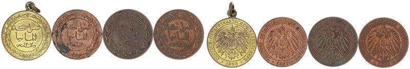 Münzen der Kolonien und Nebengebiete
Deutsch-Ostafrika
4 X Pesa: 1890 (gehenke...