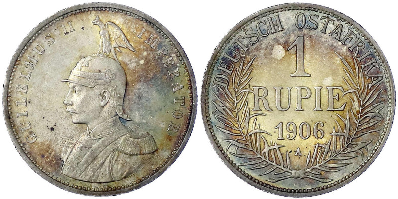 Münzen der Kolonien und Nebengebiete
Deutsch-Ostafrika
Rupie 1906 A. fast Stem...