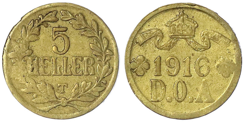 Münzen der Kolonien und Nebengebiete
Deutsch-Ostafrika
5 Heller Messing 1916 T...