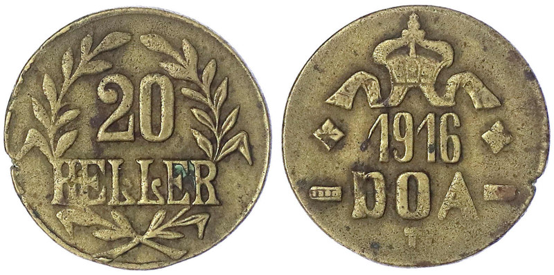 Münzen der Kolonien und Nebengebiete
Deutsch-Ostafrika
20 Heller 1916 T, Messi...