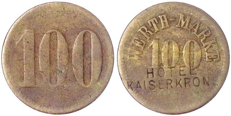 Münzen der Kolonien und Nebengebiete
Deutsch-Südwestafrika
Werth-Marke 100 o.J...