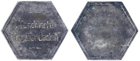 Münzen der Kolonien und Nebengebiete
Marken der kaiserlichen Marine und der Kriegsmarine
Sechseckige Pfandmarke Kreuzer Emden. Zink 30,4 mm. sehr sc...