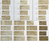 Banknoten der Kolonien und Nebengebiete
Deutsch-Ostafrika
Sammlung von 140 Interims-Banknoten zu 1 Rupie 1.2.1916, gesammelt nach Unterschriftskombi...