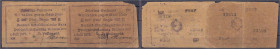Banknoten der Kolonien und Nebengebiete
Deutsch-Ostafrika
2 x 5 Rupien 1.7.1917. Papier gelbbraun, Druck violett, KN 5-stellig. IV, beide mit Fehlst...