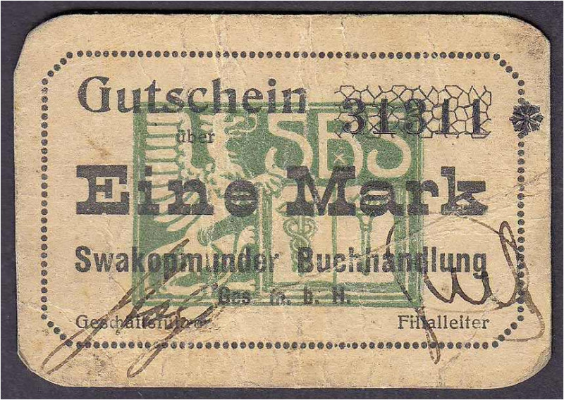 Banknoten der Kolonien und Nebengebiete
Deutsch-Südwestafrika
Swakopmunder Buc...