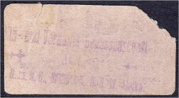 Banknoten der Kolonien und Nebengebiete
Deutsch-Südwestafrika
Privatausgabe, Ein- und Verkaufsgenossenschaft e.G.m.b.H. Windhuk, 10 Pfg. o.D. Violet...