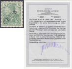 Briefmarken/Briefe/Postkarten der Kolonien und Nebengebiete
Deutsche Post in China
5 Pf. Freimarken für Tientsin 1900, (dunkel)grün mit Handstempela...