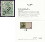 Briefmarken/Briefe/Postkarten der Kolonien und Nebengebiete
Deutsche Post in China
5 Pf. Freimarken für Tientsin 1900, (dunkel)grün mit Handstempela...