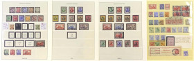 Briefmarken/Briefe/Postkarten der Kolonien und Nebengebiete
Deutsche Post in der Türkei
1884-1908 gest.: Kleine Sammlung auf Vordruckblättern mit ei...
