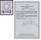 Briefmarken/Briefe/Postkarten der Kolonien und Nebengebiete
Deutsche Post in der Türkei
1 PIA auf 20 Pf. Freimarke 1884, ungebraucht mit Falz, Farbe...