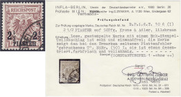 Briefmarken/Briefe/Postkarten der Kolonien und Nebengebiete
Deutsche Post in der Türkei
2 1/2 PIA auf 50 Pf. Freimarke 1889, sauber gestempelt mit d...