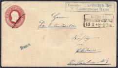 Briefmarken/Briefe/Postkarten der Kolonien und Nebengebiete
Deutsche Post in der Türkei
Militär-Mission
BERLIN 1860, Preussen-GSU 1 Sgr. ab Berlin ...