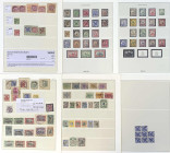 Briefmarken/Briefe/Postkarten der Kolonien und Nebengebiete
Deutsch-Ostafrika
1890/1920 gest.: Sammlung auf Vordruckblättern mit zahlreichen Vorläuf...