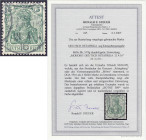 Briefmarken/Briefe/Postkarten der Kolonien und Nebengebiete
Deutsch-Ostafrika
5 Pf. sog. Königsbergerausgabe 1915, entwertet mit dem Stempel ,,MOHOR...