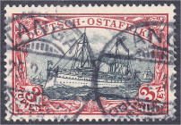 Briefmarken/Briefe/Postkarten der Kolonien und Nebengebiete
Deutsch-Ostafrika
3 R. Freimarke 1901, sauber gestempelt in Luxuserhaltung, ohne Wasserz...