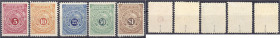 Briefmarken/Briefe/Postkarten der Kolonien und Nebengebiete
Deutsch-Ostafrika
10 Cents - 1 $ der Privatpost Schülke & Mayr 1892, kompletter Satz in ...