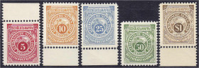 Briefmarken/Briefe/Postkarten der Kolonien und Nebengebiete
Deutsch-Ostafrika
10 Cents - 1 $ der Privatpost Schülke & Mayr (Nachdrucke) 1892, komple...